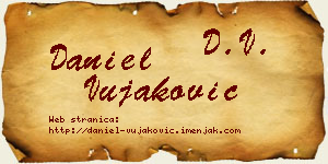 Daniel Vujaković vizit kartica